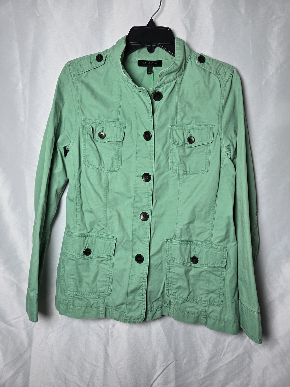 Talbots Mint Green Utility Jacket